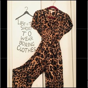 💃🏻Michael Kors♥️ Leopard Print Jumpsuits♥️Sz. XS
